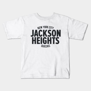 Jackson Heights Queens Logo - A Ode to a Community in New York Kids T-Shirt